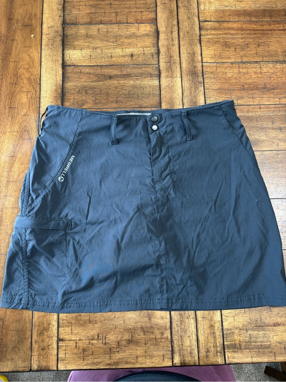 Merrell Black Outdoor Skort with Utility Pocket